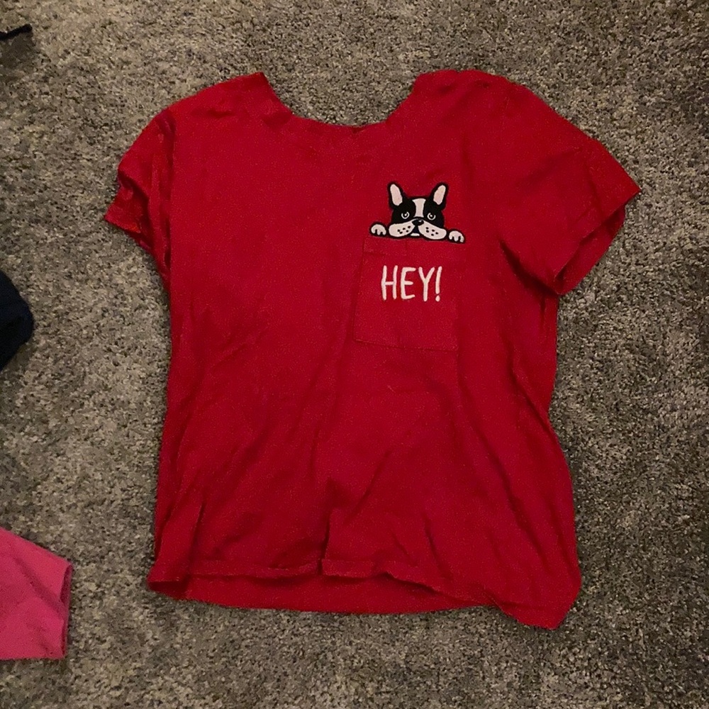 Red crop top